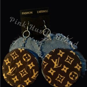 Blue and Brown Earrings